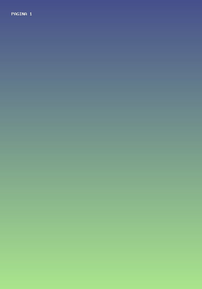 Ilustração abstrata em gradiente azul, página 1